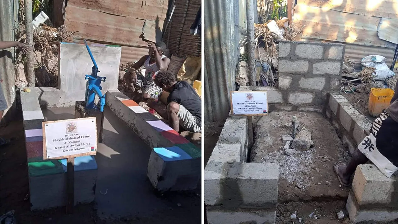 La karkaris malgaches construisent un puits à Tsianaloka