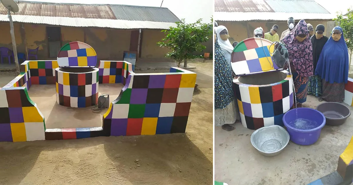 Construction du premier puits au Togo.