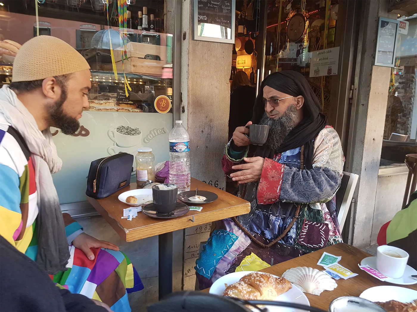 Les oiseaux, amis de sidi Shaykh à Venise